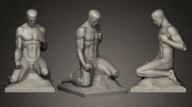 Figurines of people Kriegerdenkmal 3d model